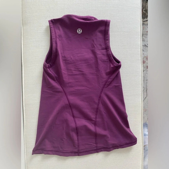 LULULEMON Purple Fit & Flare Square neck Tank Top Size 4 - Picture 3 of 4
